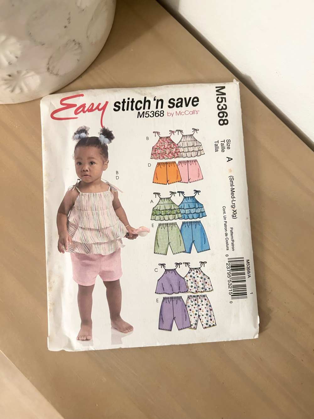 McCall’s M5368 Easy Stitch ’n Save Girls Top, Skort & Shorts Sewing Pattern
